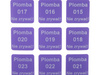 Plomba stickery 16x16 purpurowy void 500szt twój nadruk !