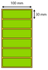Etykieta termiczna 100x30 zielona / 2000 szt / 40