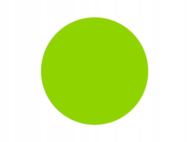 Etykieta termiczna fi34 zielona / 2000 szt / 40