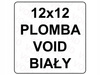 Plomba sticker biała 12x12 void 1000 szt twój nadruk !