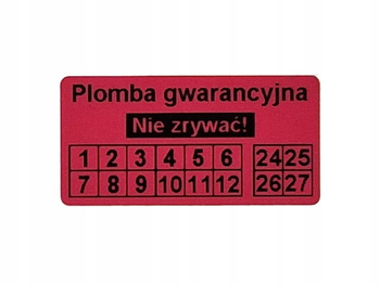 40x20 czerwony open void czystousuwalny 250 szt twój nadruk !