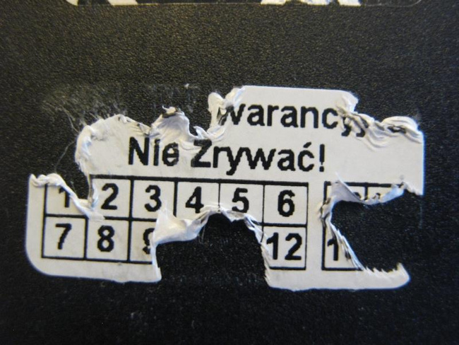 Stickery plomby kruszące akrylit fi 15mm 500szt