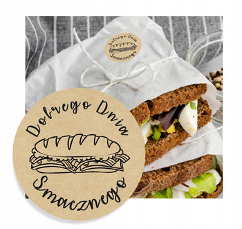 Fi30 etykieta kraft - kanapki smacznego