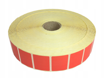 Etykieta termiczna 40x30 czerwona / 7000 szt / 40