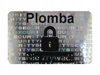Plomby gwarancyjne stickery 32x20 hologram 250szt twój nadruk !