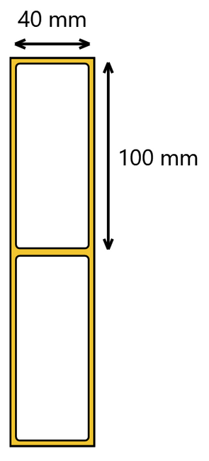 Etykieta termiczna 40x100/ 700 szt / 40