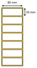 Etykieta termiczna 80x30 / 2000 szt / 40