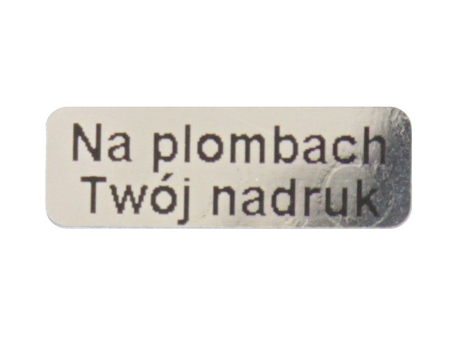 Plomby gwarancyjne stickery 15x5mm void 3m 500szt twój nadruk !