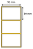 Etykieta termiczna 90x60 odlepna / 1000 szt / 40