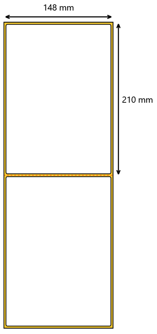 Etykieta termotransferowa perforacja 148X210 / 500 szt / 76