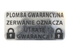 Plomby gwarancyjne stickery 30x15 void lustrzany 500szt twój nadruk !