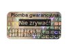 Plomby gwarancyjne stickery 20x10 hologram 1000szt twój nadruk !