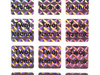 16x16mm hologram tetragon 500szt twój nadruk