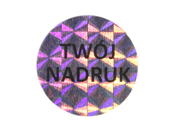 Fi20mm hologram tetragon 250szt z twoim nadrukiem