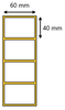 Etykieta termiczna 60x40 / 4500 / 76