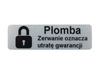 Plomby gwarancyjne stickery 40x12 void mat 250szt twój nadruk !