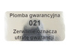 Plomby gwarancyjne stickery 30x15 void lustrzany 500szt twój nadruk !