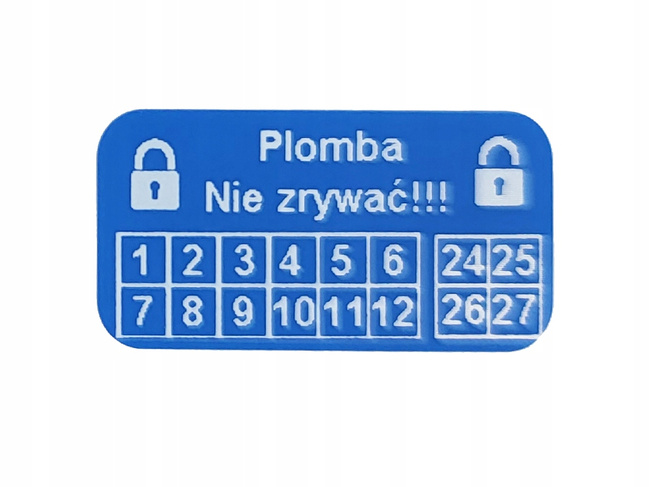 20x10 open void niebieski czystousuwalny 500 szt twój nadruk !