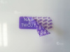 Plomba stickery 16x16 purpurowy void 500szt twój nadruk !