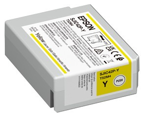 SJIC42P-Y Tusz yellow do Epson ColorWorks C4000e (Yellow)