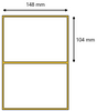Etykieta foliowa 148x104 pp / 1000 szt / 76