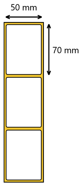 Etykieta termiczna 50x70 / 1000 szt / 40