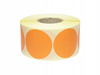 Etykieta termiczna fi50 pomarańczowa / 1000 szt / 40