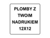 12x12mm plomby pvc łamliwy 500szt twój nadruk