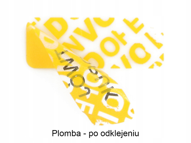 20x10 żółty open void 500 szt twój nadruk !