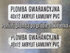 50x30mm plomby pvc łamliwy 250szt twój nadruk
