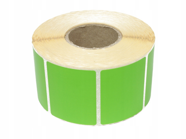 Etykieta termiczna 70x150 zielona / 500 szt / 40