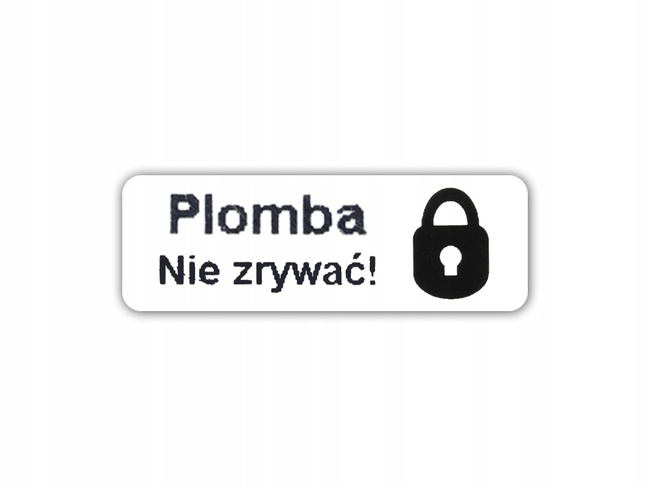Plomby gwar stickery void biały 15x5 500 szt