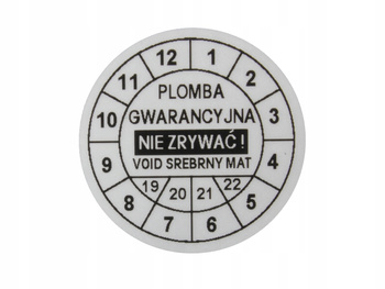 Plomby gwarancyjne fi40 void mat 250szt twój nadruk !