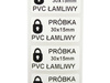 30x15mm plomby pvc łamliwy 500szt twój nadruk