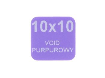 Plomba stickery 10x10 purpurowy void 500szt twój nadruk !