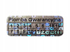 Plomby gwarancyjne stickery 20x8 hologram 250szt twój nadruk !