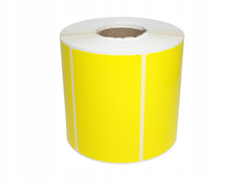 100x60 etykieta foliowa pp żółta / 1000 szt / 40