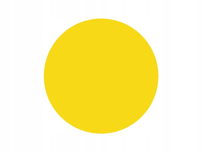 Etykieta termiczna fi30 żółta / 2000 szt / 40