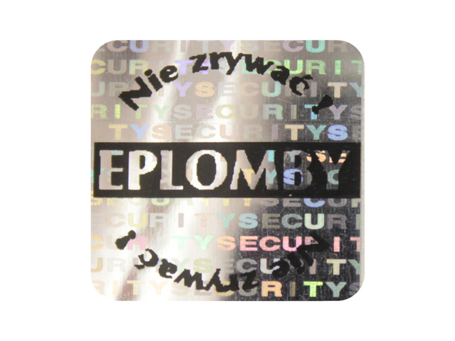 Plomby gwarancyjne stickery 20x20 hologram 1000szt twój nadruk !