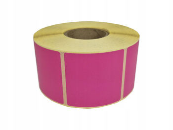 Etykieta termiczna 50x50 różowa / 1000 szt / 40