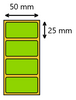 Etykieta termiczna 50x25 zielona / 2000 szt / 40