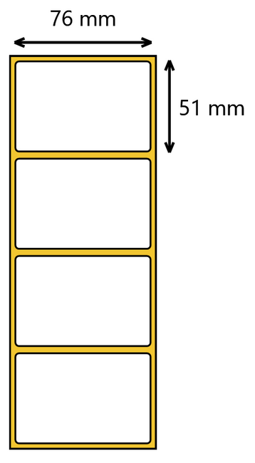 Etykieta matowa inkjet do Epson 76x51 / 650 szt / 40
