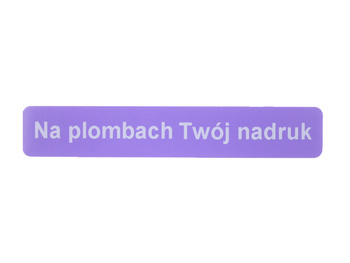 Plomba purpurowy void 60x10 500szt twój nadruk !