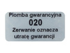 20x10 void mat 250 szt plomby gwarancyjne stickery twój nadruk !