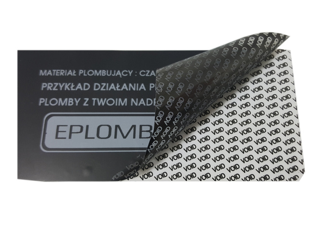 Plomby gwarancyjne fi 30mm czarny void 250szt