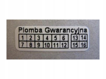 Plomby gwarancyjne 15x5 akrylit kruszące 1000szt twój nadruk !