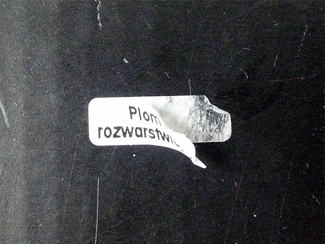 Plomby stickery gwarancja 15x5 folia rzw 500 szt twój nadruk !