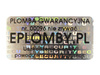 Plomby gwarancyjne stickery 30x15 hologram 1000szt twój nadruk !