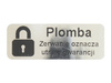 Plomby gwarancyjne stickery 30x11 void lustrzany 1000szt 3m! twój nadruk !
