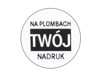 Plomby gwarancyjne fi30mm koło folia rzw 500 szt twój nadruk !